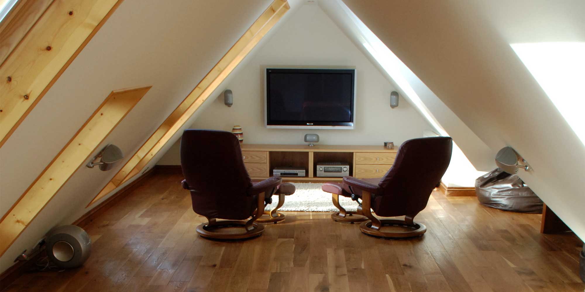 Home in cinema in loft conversion